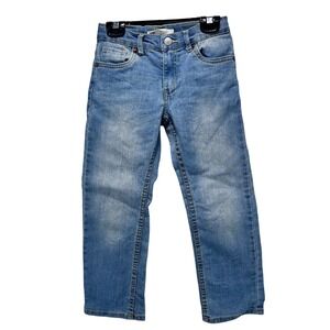 Levi's 511 Slim Fit Jeans Boys Light Wash Adjustable Waist Size 7 Reg